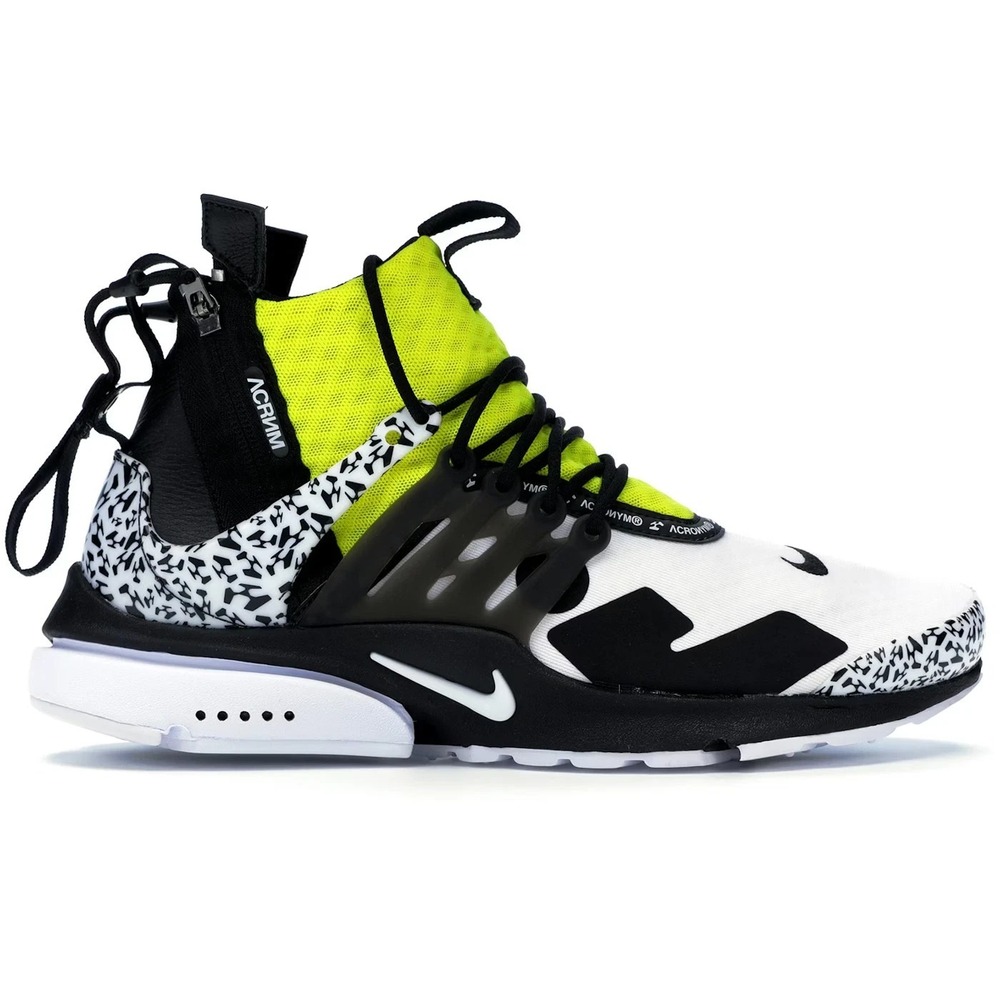 Nike Acronym X Air Presto Big Kids Size 4 Mid White Shoes AH7832-100‎ NEW